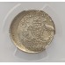 AUSTRALIA 1962 . SIXPENCE . ERROR . OFF CENTRE . PCGS MS62